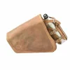 Delicate Deemeed Outsider Vintage Seitentasche Camel Braun 11