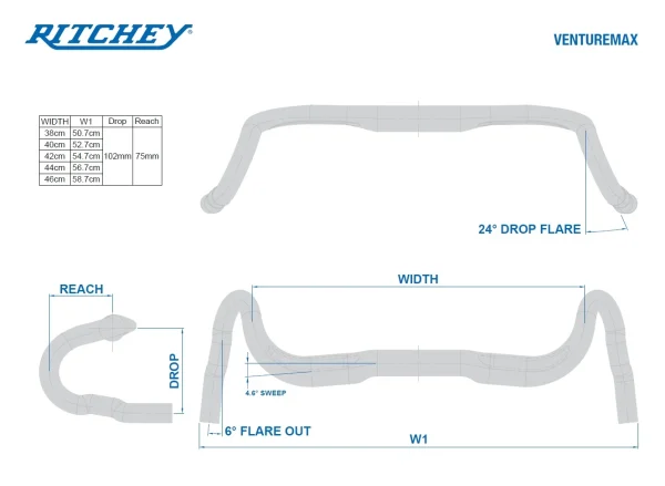 Ritchey WCS Carbon VentureMax 44cm Lenker Aktuelle FashionTrends 7