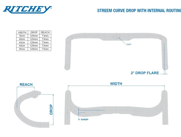 Ritchey WCS Streem Internal Routing 42cm Lenker outlet shop online 7