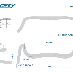Ritchey WCS VentureMax V2 Di2 Internal 46cm Lenker 18